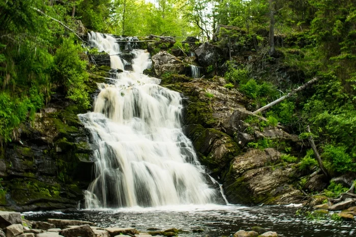 White Bridges Waterfall has become a toll - My, Карелия, White Bridges, Waterfall, Paid