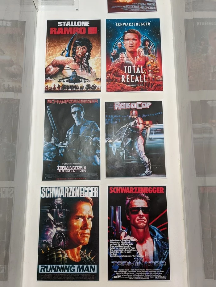 Who said I love old action movies? - My, Movie Posters, Militants of the 90s, Arnold Schwarzenegger, Sylvester Stallone, Robocop