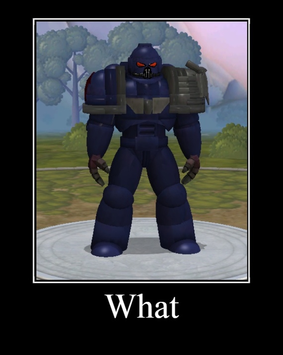 Space Marine in Spore - Warhammer 40k, Spore, Editor, Crossover, Demotivator