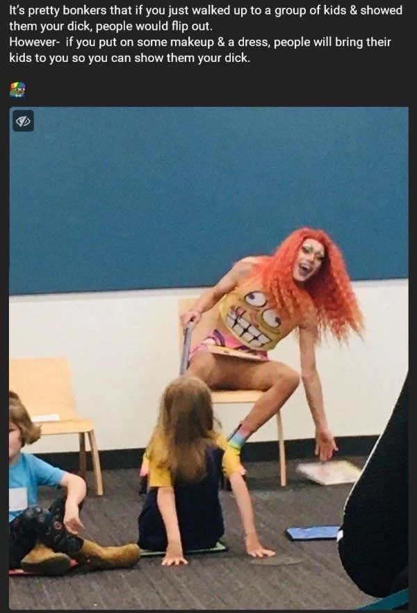 It was awkward - Drag Queen, Transvestites, Transgender, Children, Exhibitionism