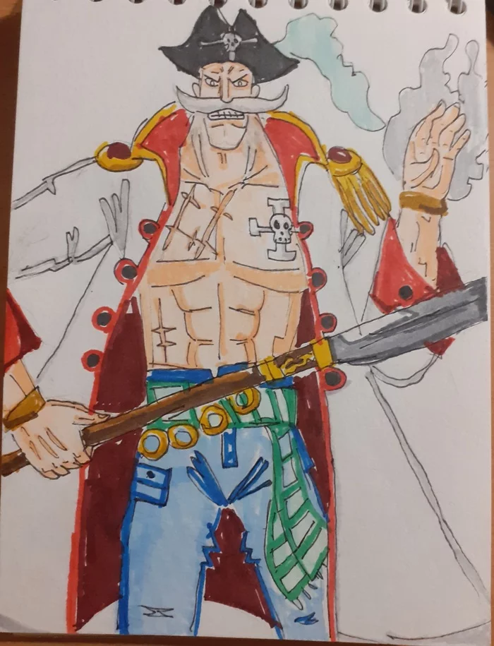 BRUUTAARU! - My, One piece, Grandfather, Pirates, Flamingo, Humor, fishmen, Longpost