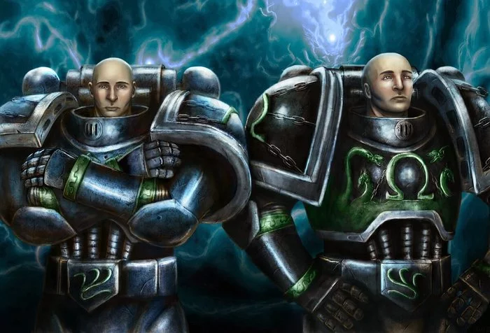 Boshirov and Petrov. Archive photo - Warhammer 40k, Wh humor, Alpha-legion, Boshirov and Petrov