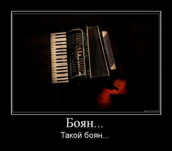 The image of a boyan in demotivators - Humor, Accordion, Demotivator, Longpost, Repeat