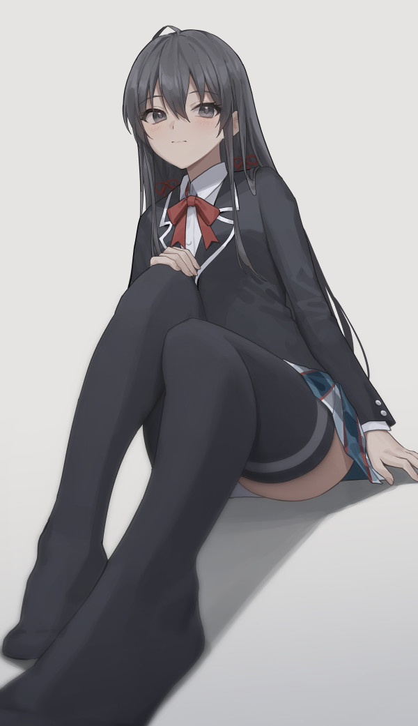 Yukinoshita Yukino - Anime, Anime art, Yukino Yukinoshita, Oregairu, Art, Girls, Stockings