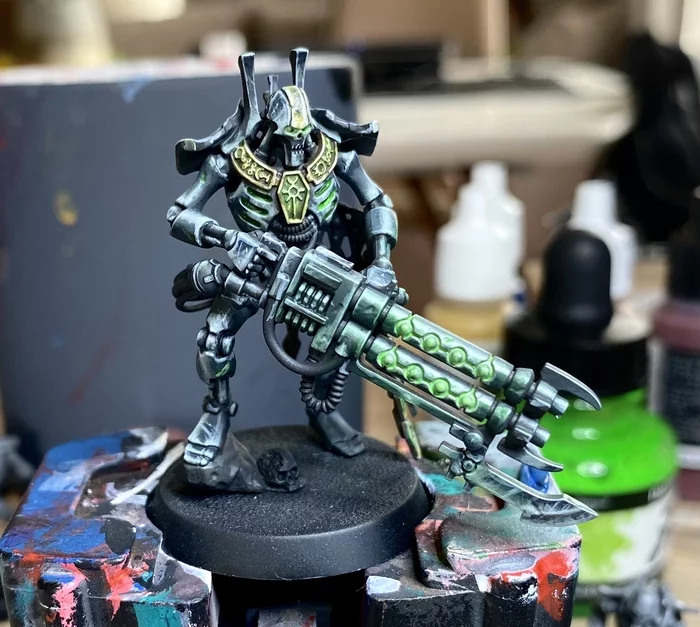 Got it to the point of being painted - My, Painting miniatures, Wh miniatures, Genestealer Cults, Necrons, Warhammer 40k