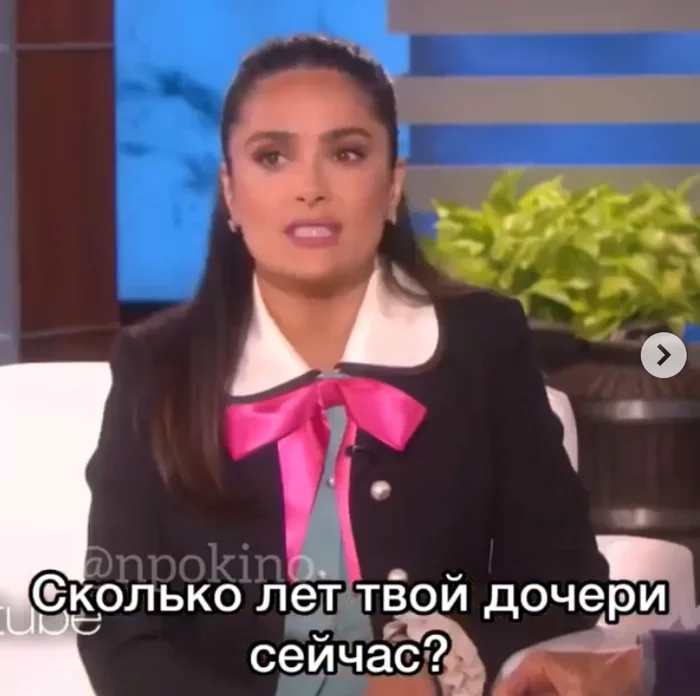 Salma Hayek and her daughter's entrepreneurial lesson - Salma Hayek, Actors and actresses, Celebrities, Storyboard, Daughter, Children, Interview, Ellen DeGeneres, , The Ellen DeGeneres Show, Business, Humor, From the network, Parents and children, Longpost, Slime, Father