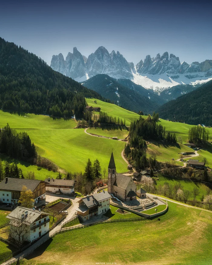 Walks in Val di Funes - My, Travels, Italy, Alps, Aerial photography, Dolomites, The photo, Longpost