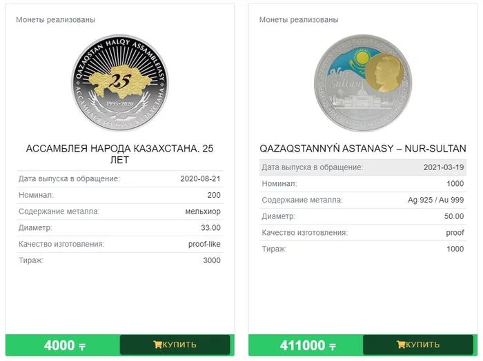 Collectible coins with a portrait of Nazarbayev will begin to be sold on April 28 - Kazakhstan, Show off, What a coin, Cult of personality