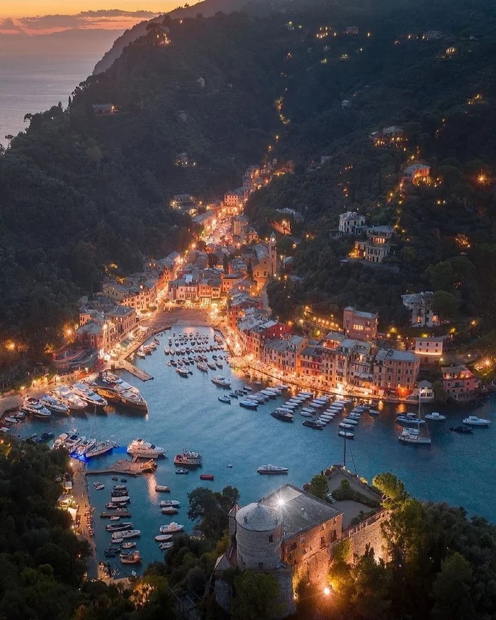 Portofino, Italy - Portofino, Italy, Europe, Sea, Night, beauty, The photo