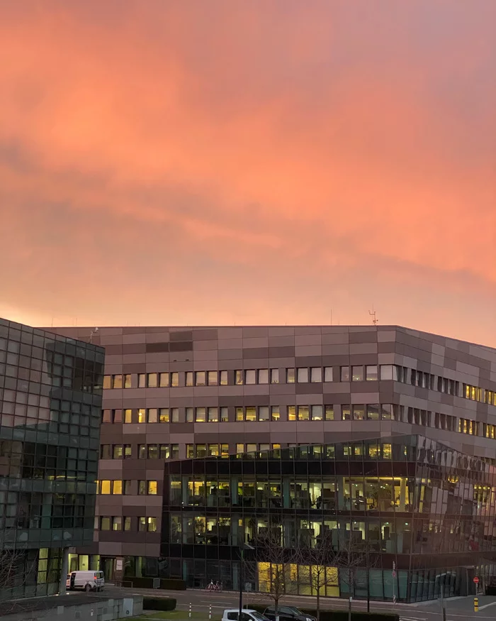 Dusseldorf - My, Dusseldorf, Winter, Sky
