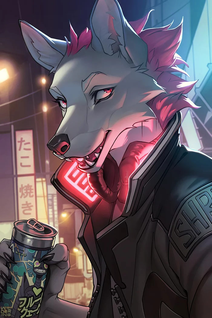 Energy drink - Furry, Art, Furry art, Furry canine, Furry fox, Energy, Furry male, Wildering