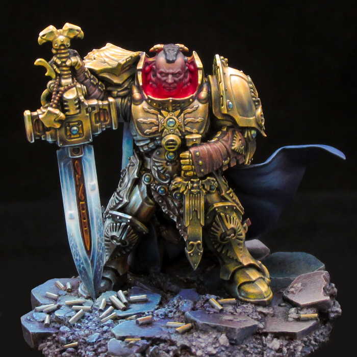 Custodian shield-captain Wh 30k Adeptus Custodes, Adeptus Astartes, Wh miniatures, Wh40kconversion, Warhammer 40k, Warhammer 30k, Feael & Nakatan, 