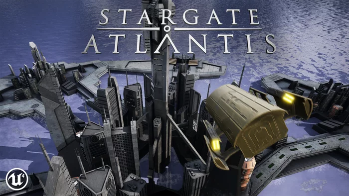 Stargate: Atlantis. Those demos (Well, sort of) - My, 3D graphics, Longpost, Shepard, Unreal Engine, Star Gates, Atlantis, Video