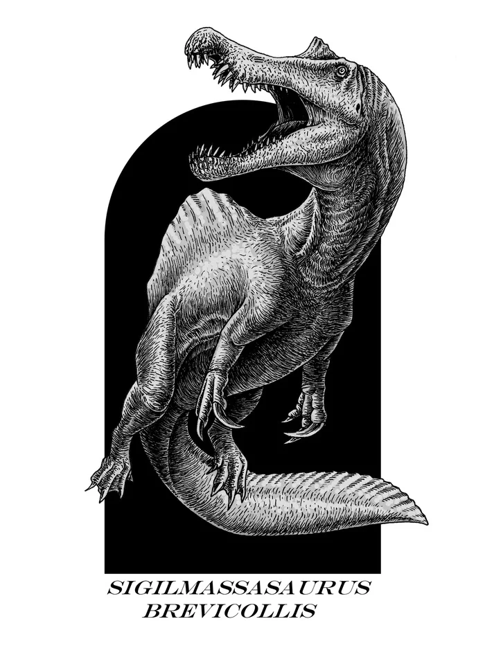 Extinct Twice: 10 Dinosaur Species Debunked in the Past Decade - My, Dinosaurs, Paleontology, Paleoart, The science, Drawing, Pen drawing, Longpost