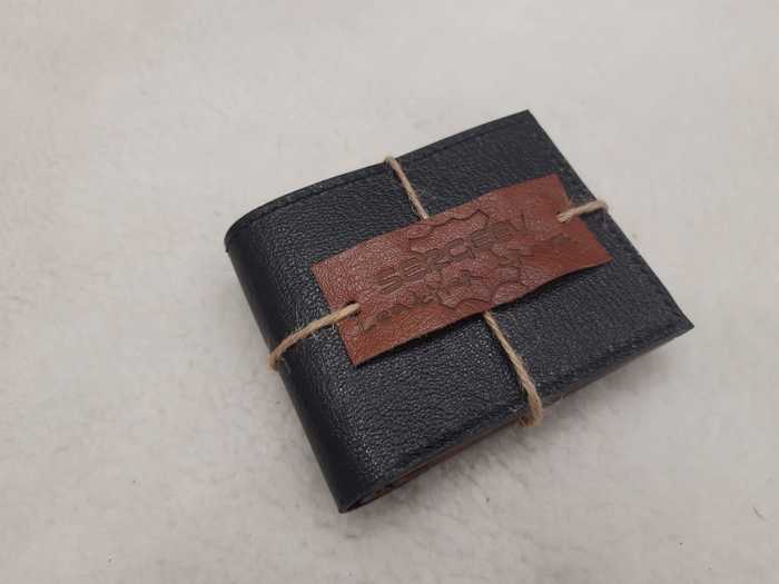 Bifold as a gift - My, Leather, Natural leather, Beefold, Wallet, Men, Presents, Handmade, Longpost, Leather products, , Needlework without process, Repeat