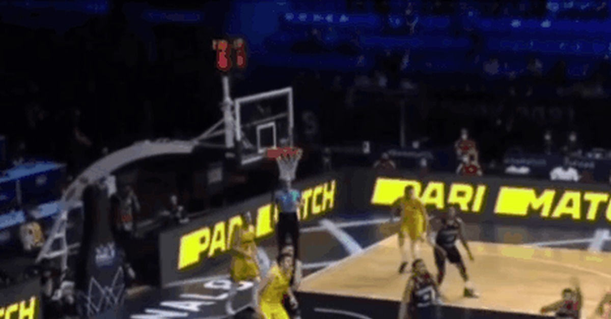 Fight till the end - Sport, Basketball, Champions League, Save, GIF