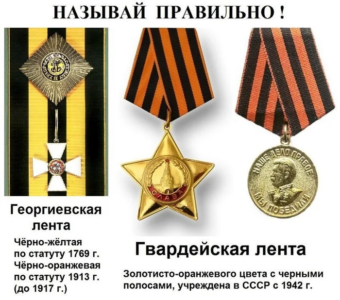 The symbol of victory in the Great Patriotic War is the Red Banner, and the ribbon is the Guards! - May 9 - Victory Day, Guards ribbon, George Ribbon, the USSR