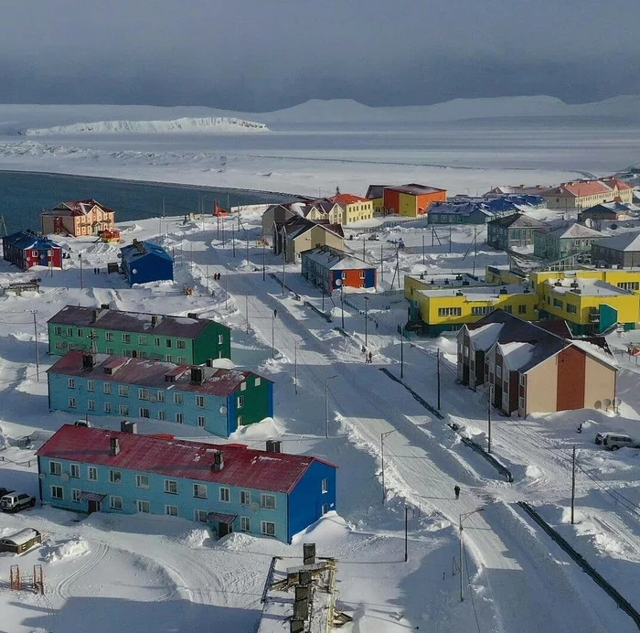 Nikolskoye village, Commander Islands, Kamchatka Territory - Kamchatka, Snow, Spring, Beautiful view
