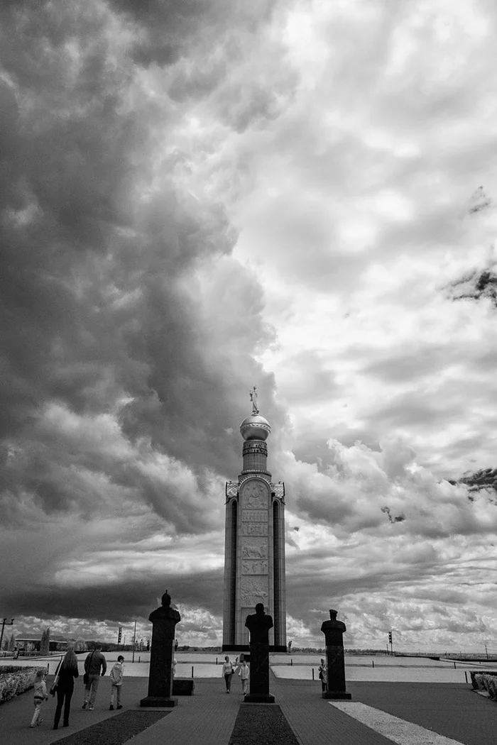 Звонница - Моё, Фотография, Инфракрасная съемка, Прохоровка, Черно-белое фото, Длиннопост