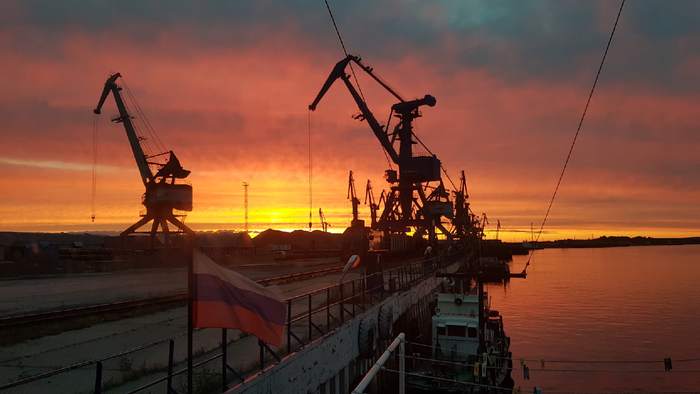 Simply beautiful, working look - My, Fleet, Sunset, Work