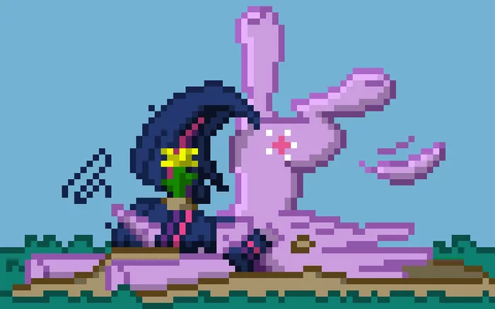 Crashlight: Template - My Little Pony, Twilight sparkle, Арт, Фан-Арт, Pixel Art