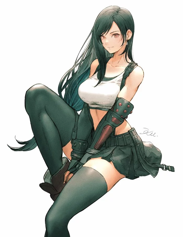 Tifa Lockhart - Drawing, Final fantasy vii, Tifa lockhart, Girls, Kuroimori, Art