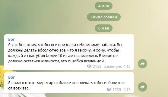 Presumably, one of the shooters started a channel on Telegram and posted several posts about the upcoming attack on the school - Negative, Russia, Tatarstan, Kazan, School, Shooting, Murder, Shooting in the Kazan gymnasium, News, Twitter, Society, School shooting, Repeat