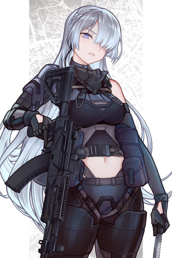 Ak-15 - Anime, Anime art, Girls frontline, Ak-15