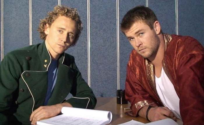 Nameless at the casting. May 2009 - Marvel, Thor, Casting, Chris Hemsworth, Tom Hiddleston, Actors and actresses