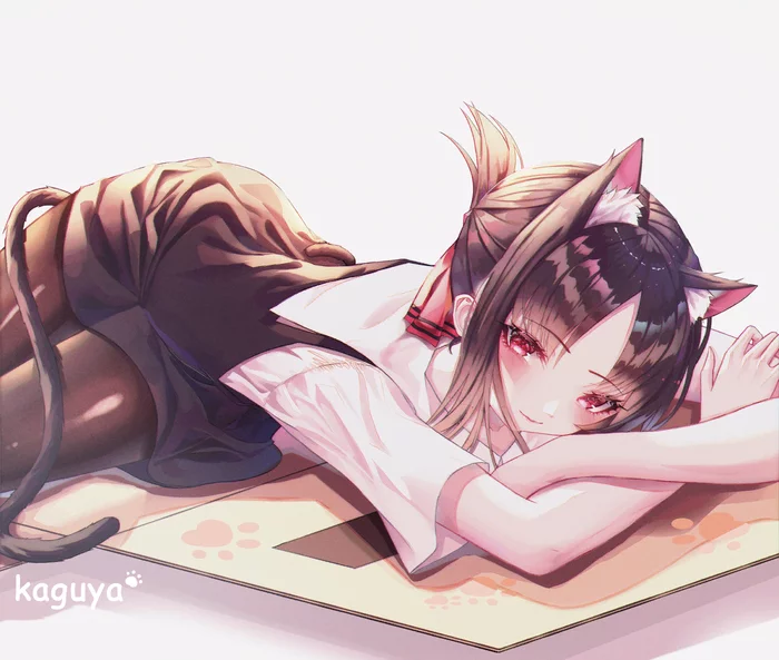 Kagunya - Kaguya-Sama wa Kokurasetai, Shinomiya kaguya, Anime art, Neko, Anime, Animal ears