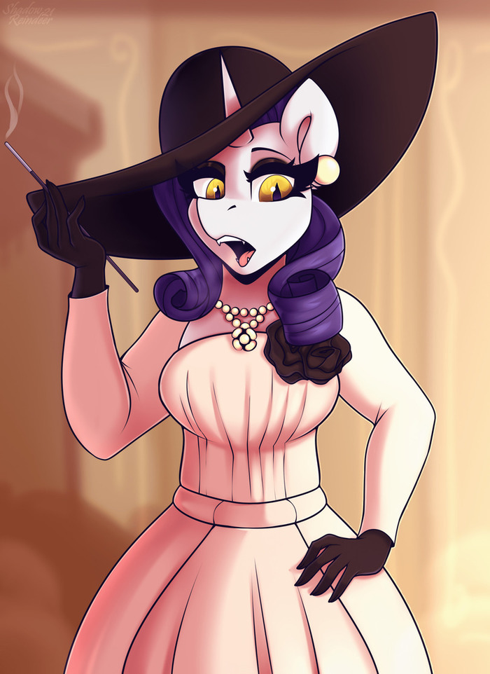   My Little Pony, Rarity, ,   - Resident Evil, MLP Crossover, Resident Evil, Resident Evil 8: Village, Shadowreindeer
