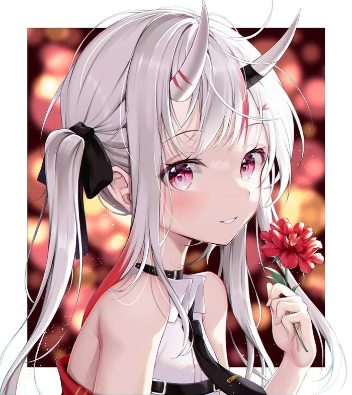 Anime Art - Аниме, Anime Art, Hololive, Nakiri ayame, Virtual YouTuber