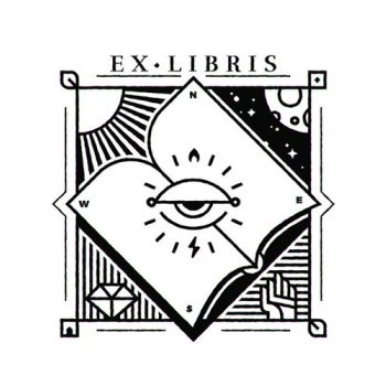 Ex-libris From the books... - My, Monogram, Monogram, Ex-libris, Initials, Books, GIF, Longpost