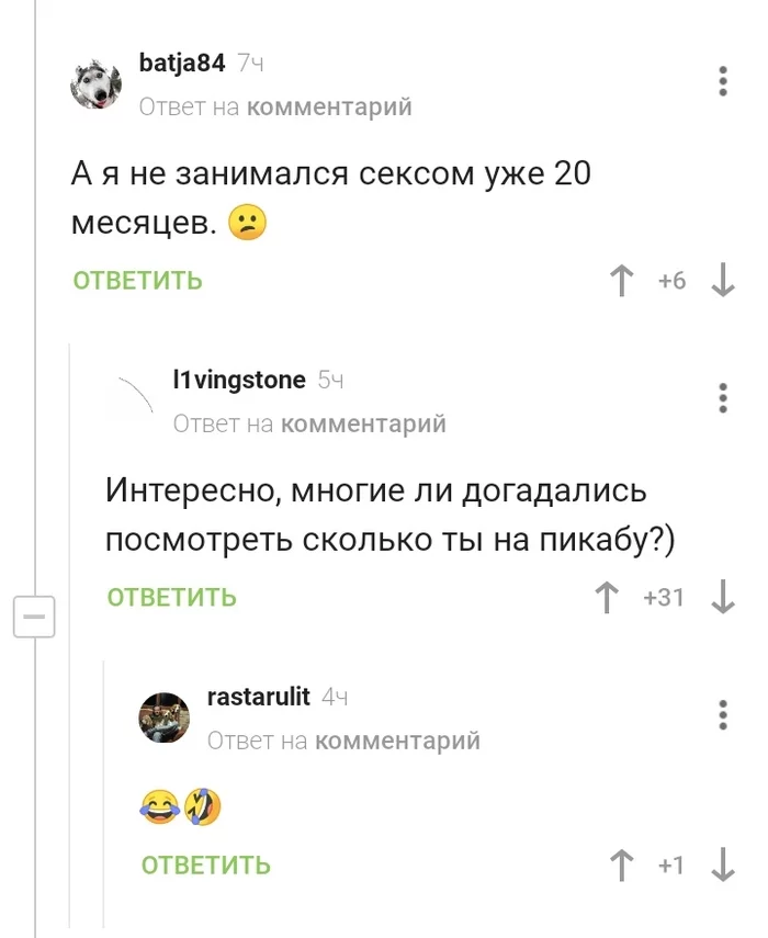 Пикабу воздержанный - Скриншот, Комментарии на Пикабу, Воздержание, Держи себя в руках, Длиннопост