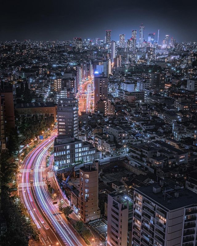 Night Japan - Night, Japan, Megapolis, Town, The photo, Longpost