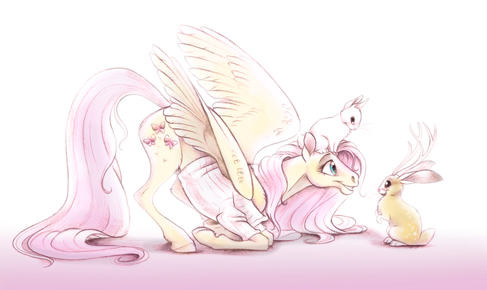   My Little Pony, Fluttershy, Angel Bunny, ,  , Deygira-blood