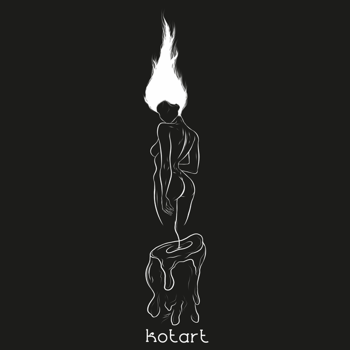 Candle - NSFW, My, Art, Drawing, Girls, Nudity, Hand-drawn erotica, Booty, Flame, Candle