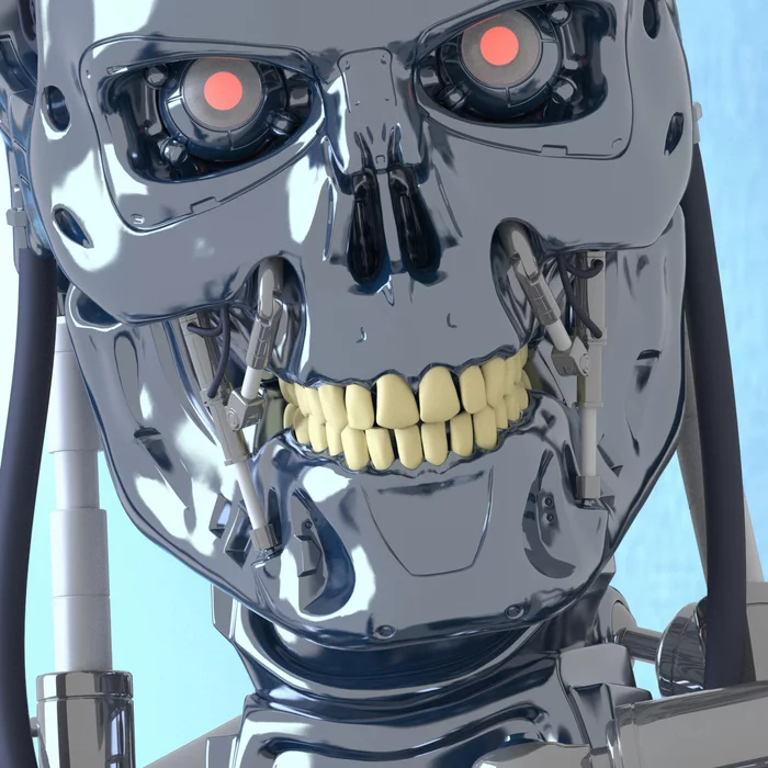 Terminator t-800 3D model V.3 - Моё, Терминатор 2: Судный день, Т-800, 3D моделирование, Длиннопост