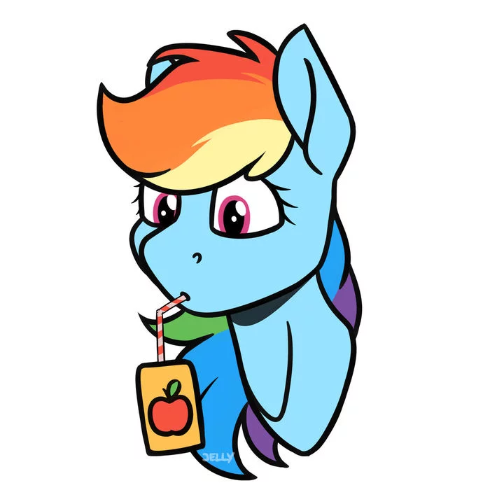 Dash + Juice = Kaef - PonyArt, Fan art, Art, Rainbow dash, My little pony