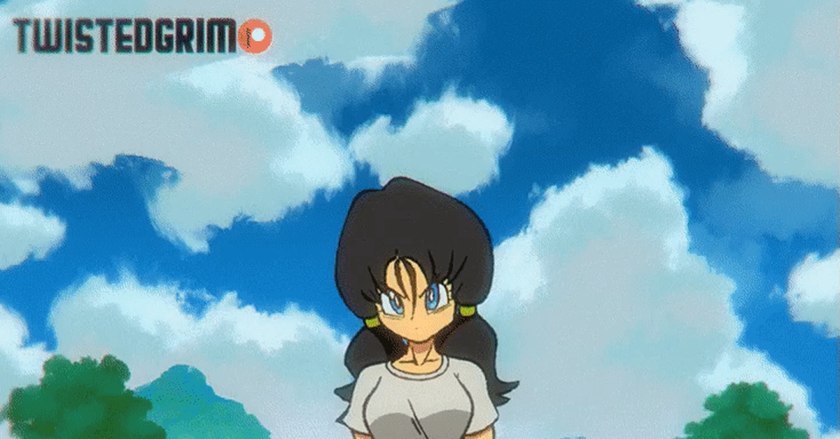 Выход силы - NSFW, Аниме, Twistedgrim, Dragon Ball, Videl, Сиськи, Крепкая девушка, Гифка