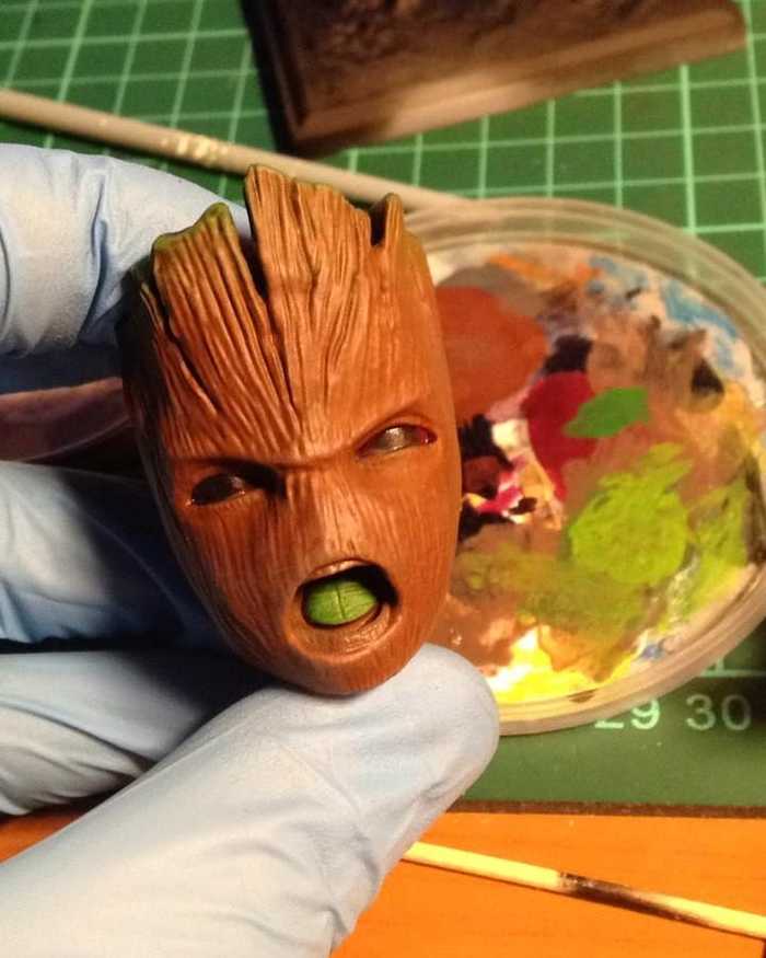 Hobby print figurines - My, Hobby, 3D печать, Groot, Figurines, Marvel, Longpost