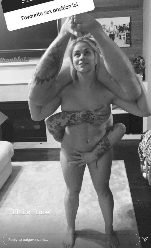 Former UFC fighter Paige Vanzant responded to her favorite sex position by posting this photo - NSFW, Paige Vanzant, Sex