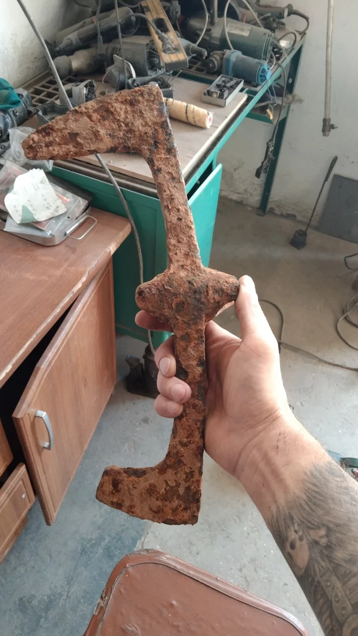 Byzantine carpenter's ax... - My, Axe, Story, Ancient excavations, Longpost