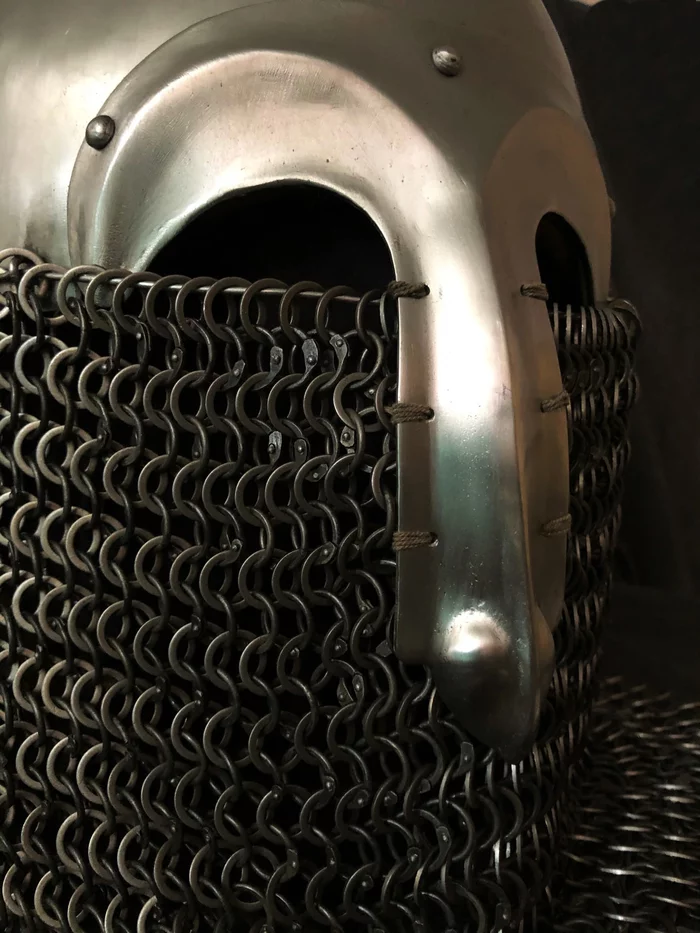 Version Helmet from Kyiv, early 13th century (IV type according to Kirpichnikov) - My, Helmet, Kiev, 13th century, Version, Hammer, Reconstruction, Longpost