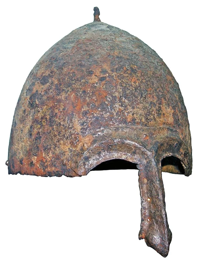 Version Helmet from Kyiv, early 13th century (IV type according to Kirpichnikov) - My, Helmet, Kiev, 13th century, Version, Hammer, Reconstruction, Longpost