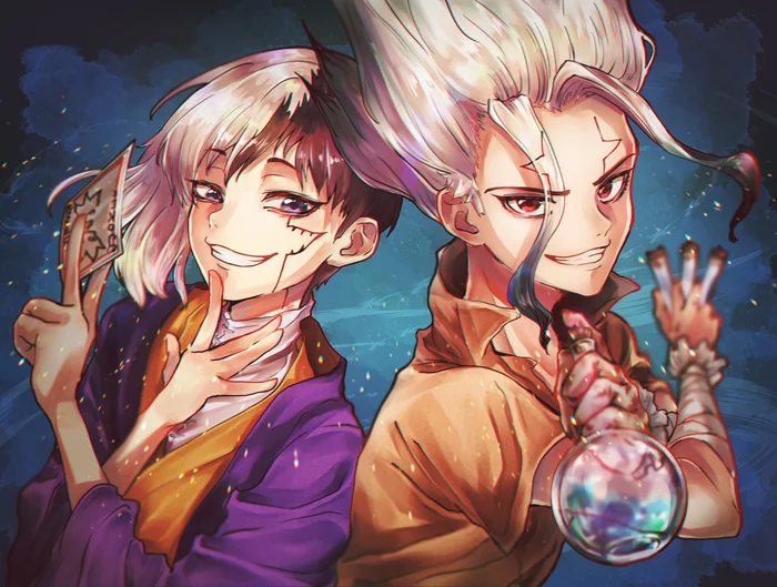 Union of science and tricks - Dr Stone, Anime art, Anime