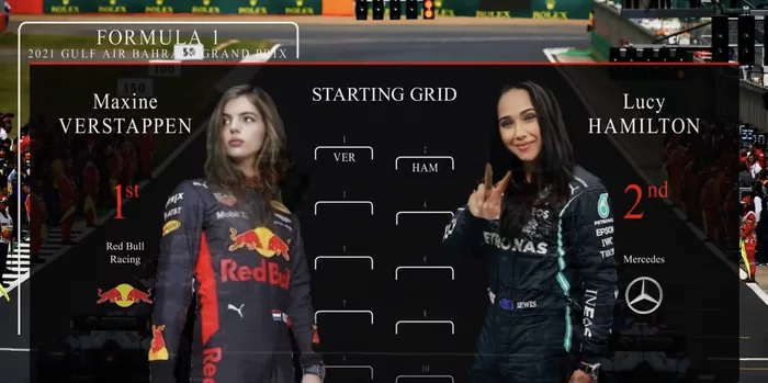 Женская стартовая решетка F1 - Формула 1, Гонки, Пилот, Гран-При, Юмор, Faceapp, Длиннопост