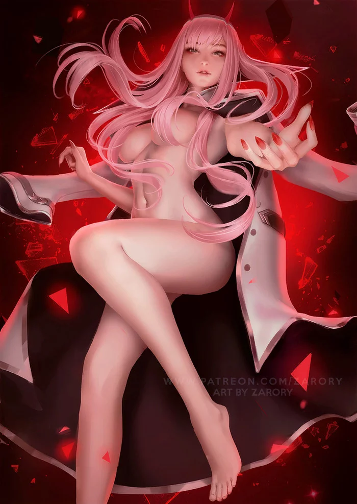 Zero Two - NSFW, Darling in the Franxx, Zero Two, Anime Art, Аниме, Zarory