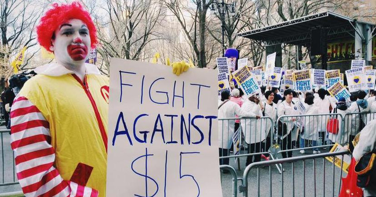 US McDonald's workers get pay raise - My, Politics, Fight, Strike, Salary, McDonald's