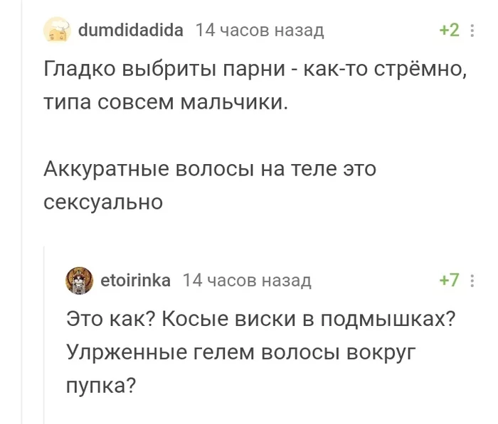 Чуи, мы дома! - Комментарии на Пикабу, Скриншот, Повышенная, Волосатость, Дело вкуса